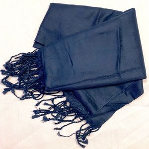 Navy Blue Pashmina Scarf